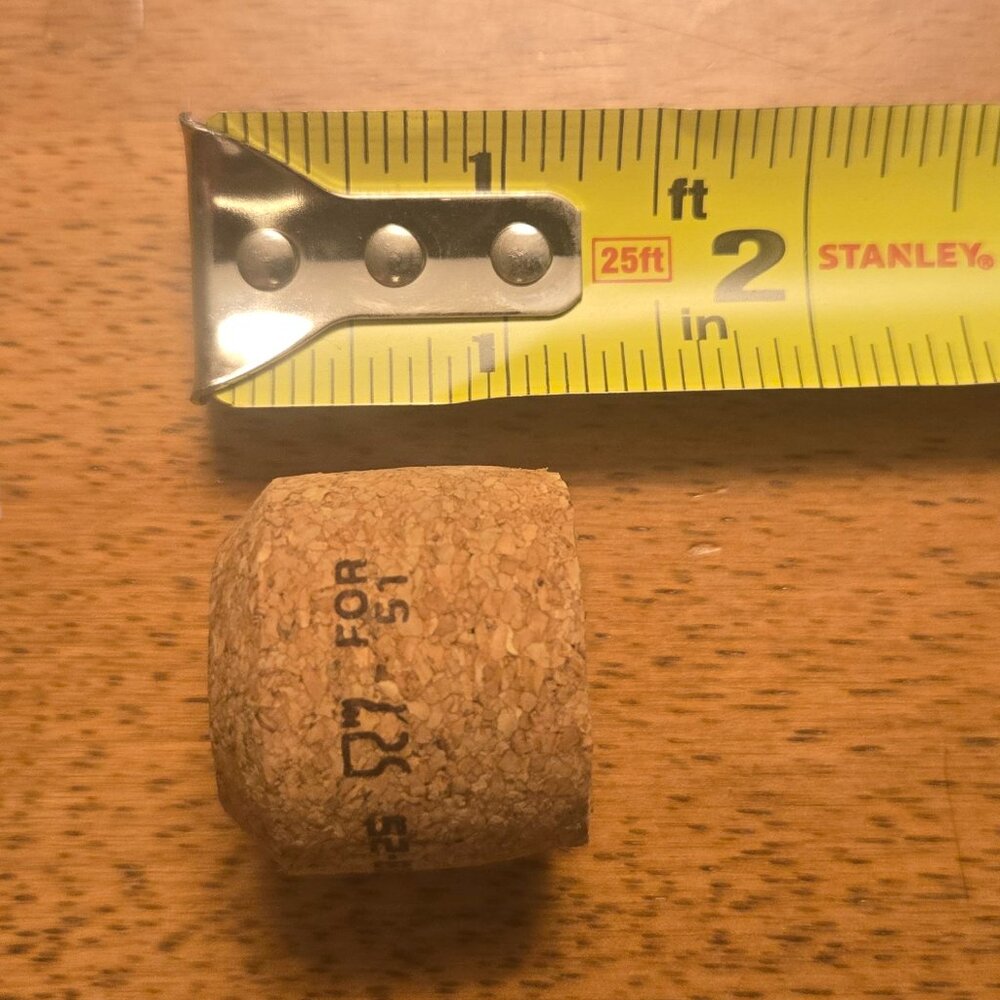 Brand New Hand Crafted Magnet Created from Champagne Cork Featuring Flowers - Picture 4 of 5